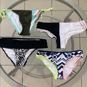 4 Bikinis Bottoms all NWT Victoria's Secret SMALL